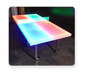 Light Up Ping Pong Table