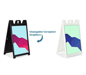 A Frame  Sign w/Frame
