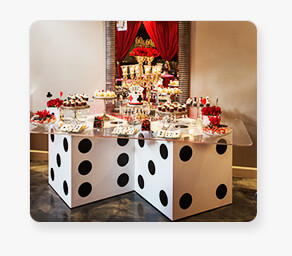 3' x 3' Dice for Dessert Station