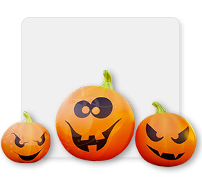 Inflatable Glow in Dark Pumpkins