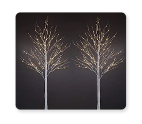 LED Birch Trees